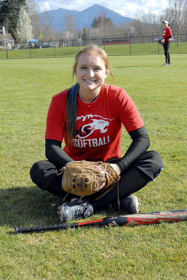 Paige Weatherbee is the lone senior on Mount Si's softball team this year.