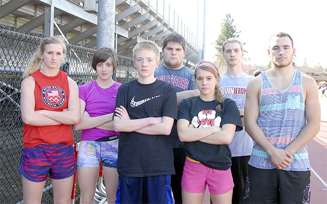 Athletes competing on Mount Si’s Track and field team are