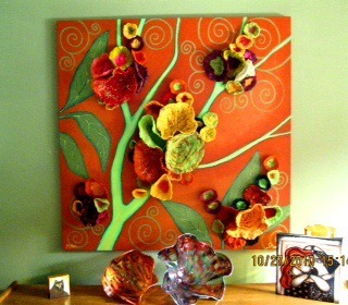 Valley artist Sharlett Driggs specializes in colorful felt creations.