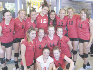 The Mount Si High School junior varsity volleyball team placed second in the Round Thunder JV Volleyball Tournament