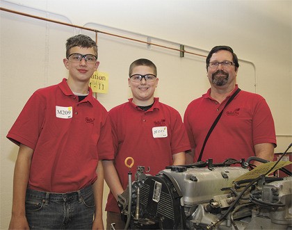 Mount Si High School junior T.J. Hinman and sophomore Brendan Pike