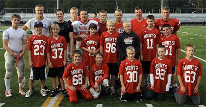 Mount Si High School players join members of the Sophomore White youth team