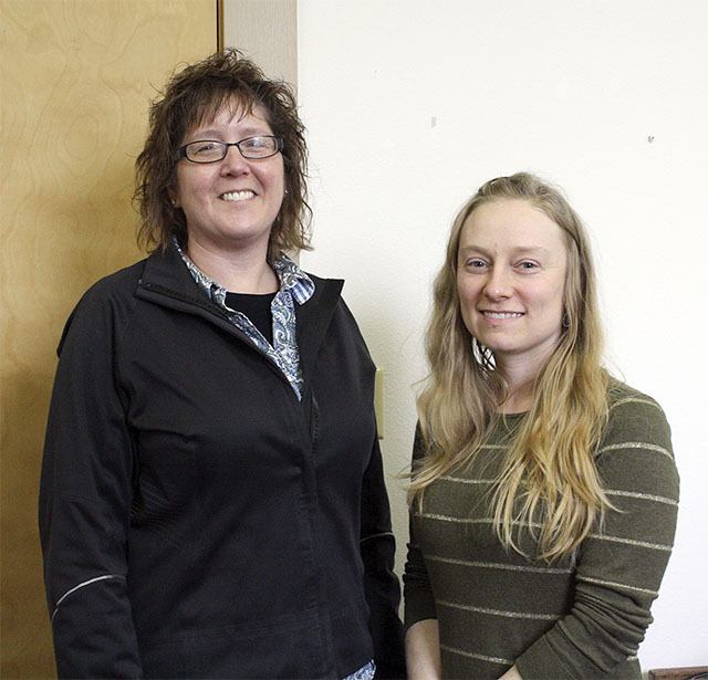 Sno-Valley Senior Center Director Peggy McNamara and social worker Caroline Kogan are excited about their new program to support Valley senior citizens.