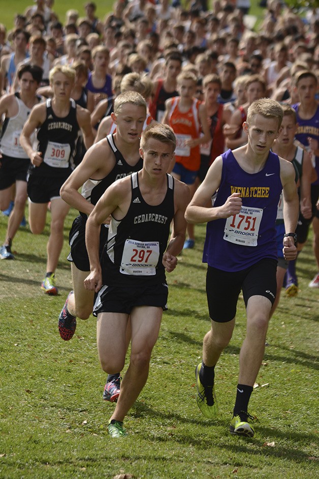 Cedarcrest boys runner/leader Ian Fay