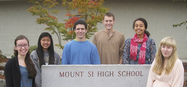 Pictured from left are: seniors Maria Kajercline