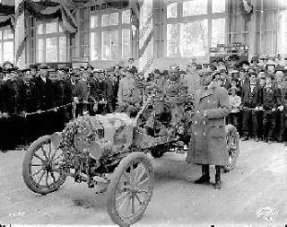 One of the Ford Model T cars entered by the Ford Motor Company in the contest for the M. Robert Guggenheim trophy