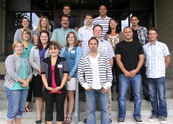 New teachers in the Riverview School District this year are from left are: front row