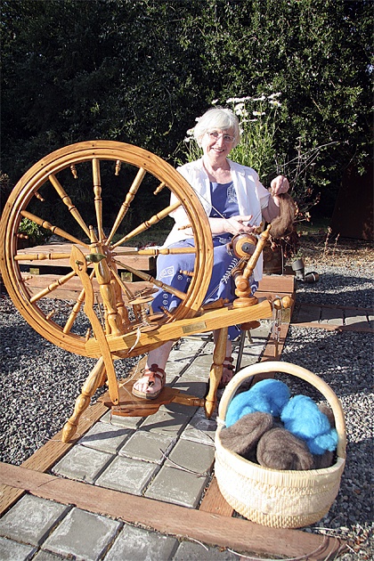 Hilde Gettinger of Fall City will demonstrate spinning and weaving techniques at The Arts at Festival Hall during the Festival at Mount Si.