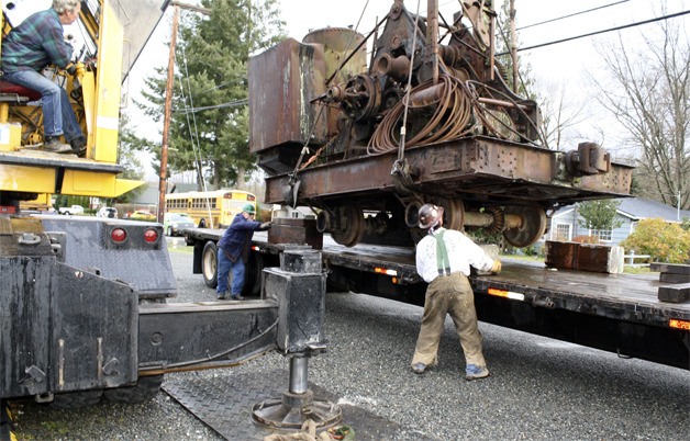 New Ballard cafe home for Snoqualmie train museum's 1903 steam crane | Photo