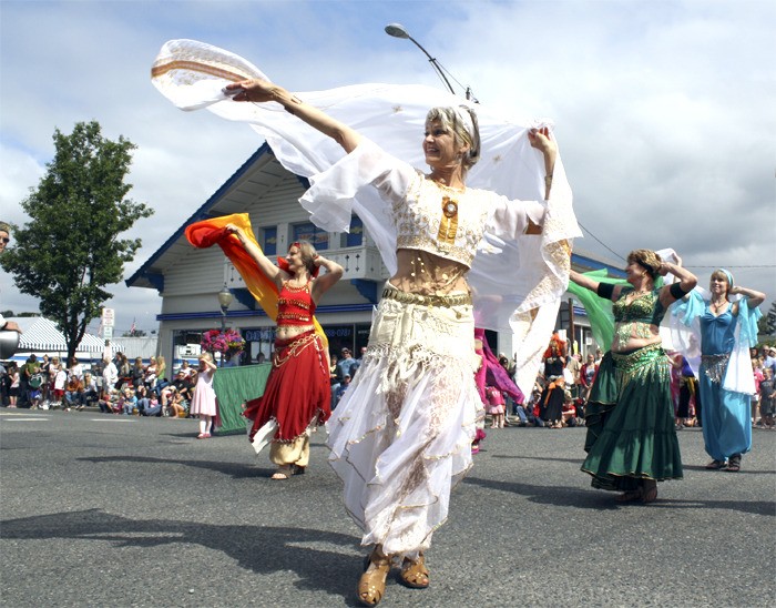 Dancing veils: Festival's belly dance troupe, Veils of the Nile, is an ...