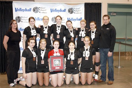 The KJ (Kent Juniors) Volleyball Club U-18 girls volleyball team