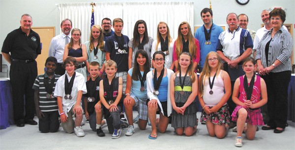 The Panther Pride team were honored by the North Bend City Council in August. Pictured from left are