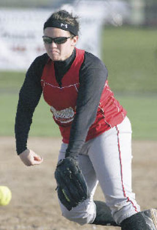 Katie Brett throws versus Interlake in Mount Si’s memorable win last week.