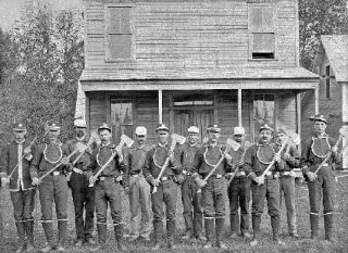 Members of the Modern Woodmen of America meet in North Bend in this undated photograph. The Woodmen were a fraternal organization that helped meet families’ needs and built a sense of community. This picture and other historic Valley images may be purchased at www.snoqualmievalleymuseum.org by clicking on the “order photos online” link.