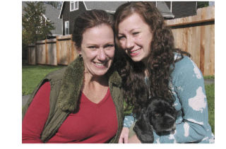 Kim Howard and her daughter Reilly rehabilitate Tilly the Cocker Spaniel