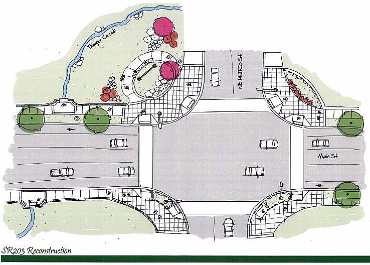 Courtesy PhotoInitial designs for the Duvall Main Street project about to start in September include sidewalks and other safety improvements.