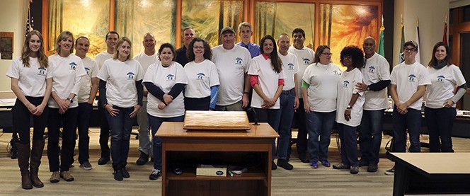 The Snoqualmie Citizen Academy graduates were recognized at the Oct. 24 city council meeting. From left: Morgan Ross