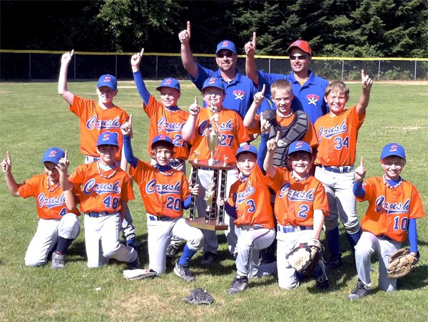 The Snoqualmie Crush 10U baseball team includes