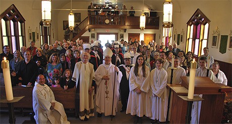 Archbishop J. Peter Sartain joined the community of St. Anthony of Padua Mission for its centennial Mass on Oct. 26.