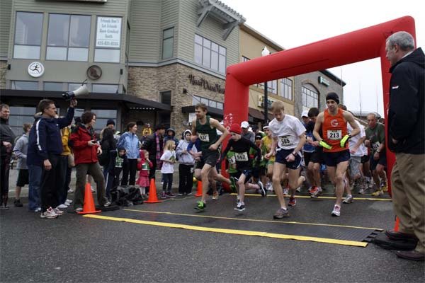 Runners start the Finaghty's St. Patty's fun run on Snoqualmie Ridge last March. The event returns March 17.