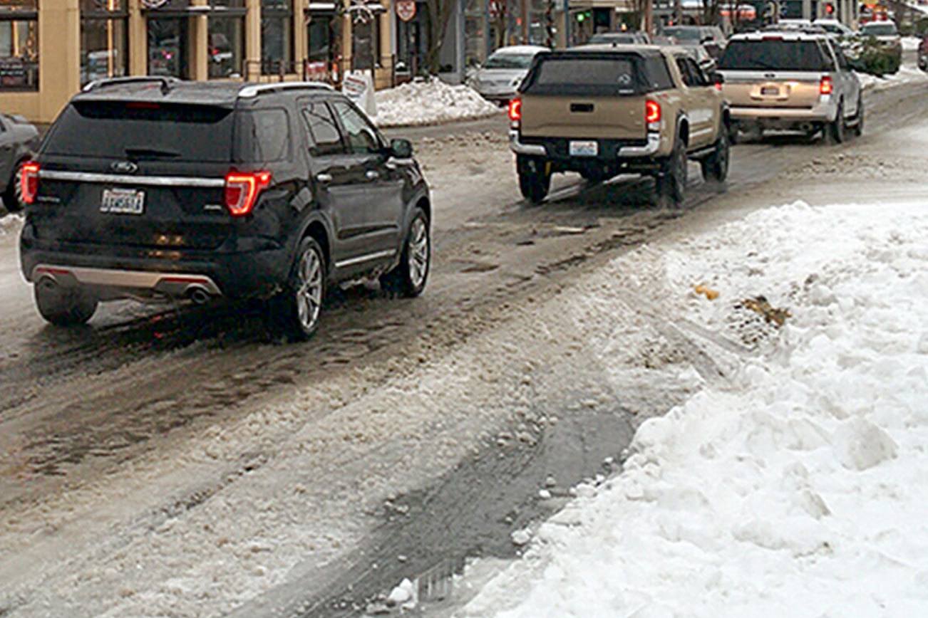 Heavy snowfall, equipment problems kept North Bend on snowy streets following Dec. 9 storm