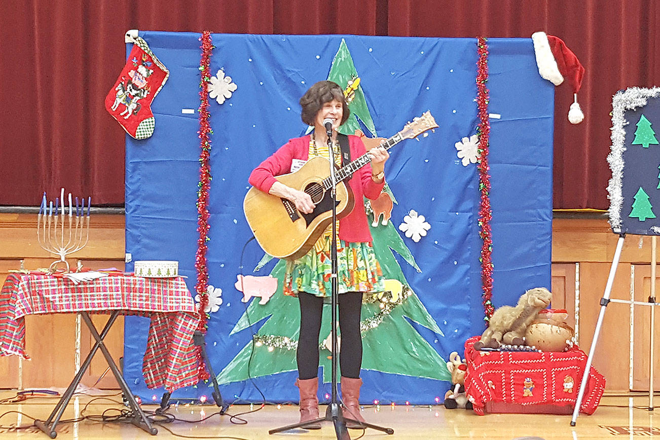 Stewart will preform her concert series, “A Season for Singing” in various libraries throughout King County. She started off the holiday season with a concert in Skykomish on Nov. 16. Families can visit the KCLS website to find Stewart’s upcoming concerts. Courtesy of Nancy Stewart.