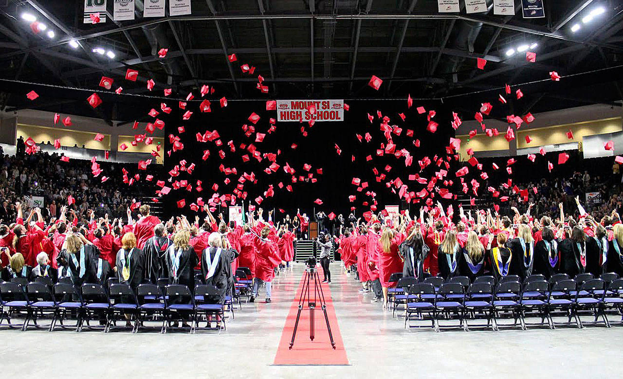 This year, 415 seniors in the Class of 2019 earned Mount Si High School diplomas. The school’s 75th graduation ceremony was held Friday, June 7, at the Kent ShoWare Arena. Read highlights from the Class of 2019 online at valleyrecord.com.