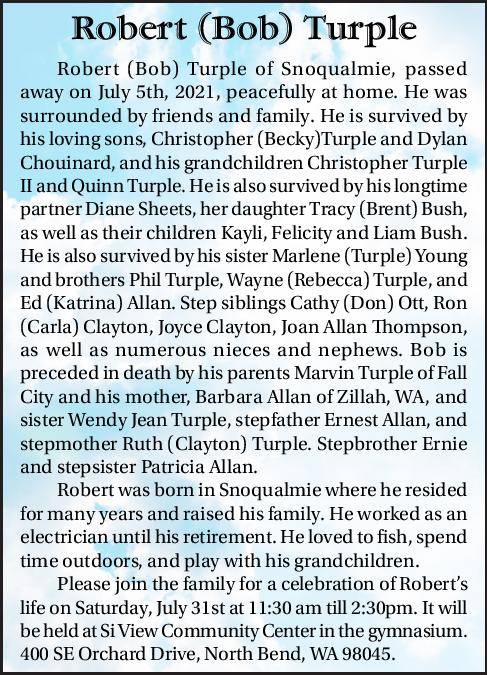 Robert (Bob) Turple | Obituary