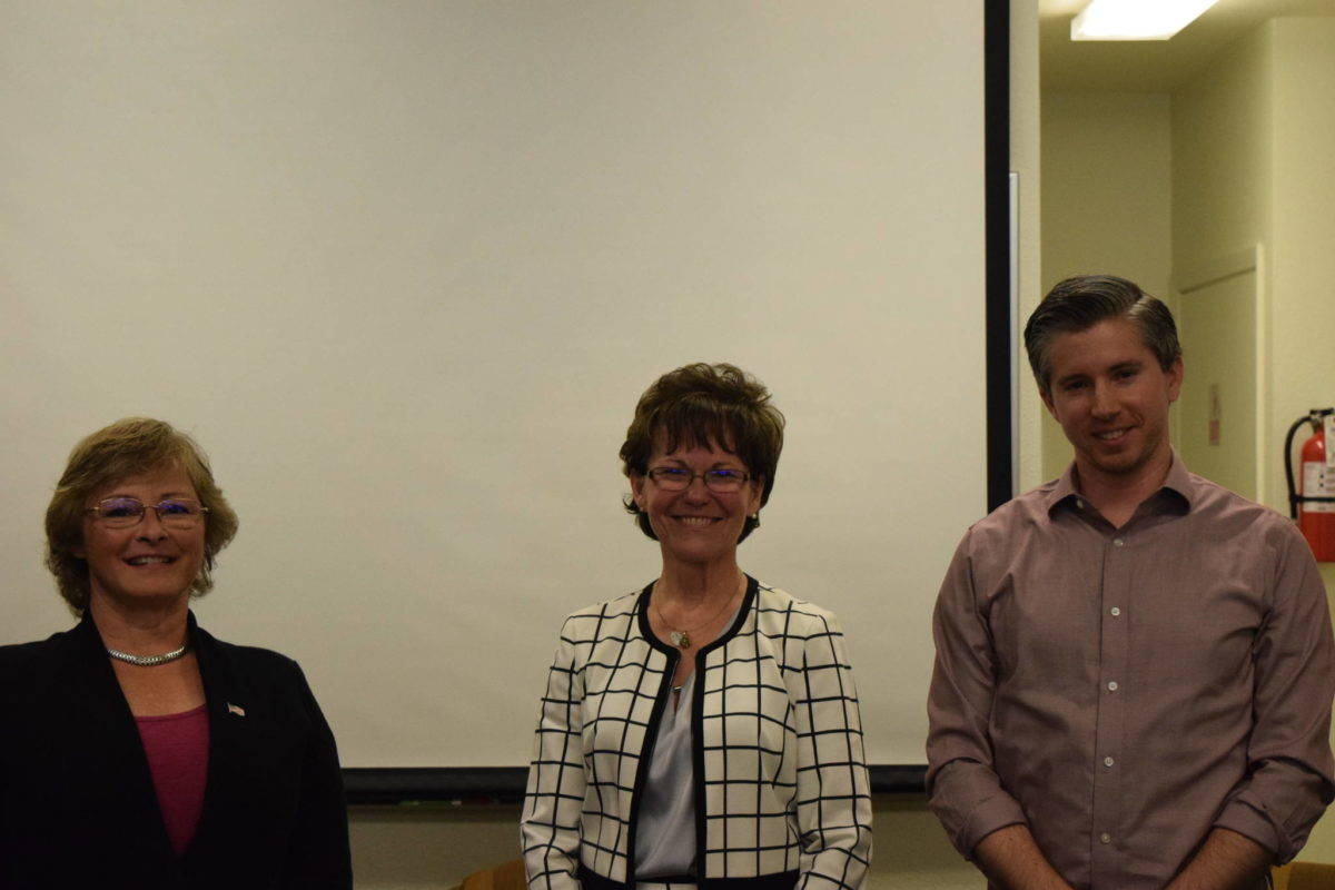 District 3 King County Council candidates, left to right: Sarah Perry, Kathy Lambert and Joe Cohen. File photo by Conor Wilson/Valley Record