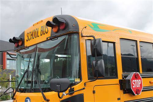 Snoqualmie Valley School District’s electric bus. File photo. Courtesy of Snoqualmie Valley School District.
A photo of Snoqualmie Valley School District’s electric bus. File photo courtesy of Snoqualmie Valley School District.