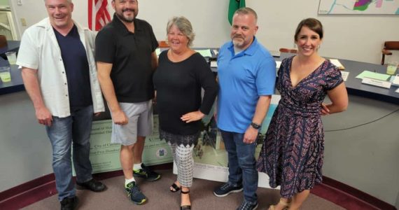 Courtesy photo. The Carnation City Council. From left: Tim Harris, Dustin Green, Mayor Kim Lisk, Deputy Mayor Jim Ribail, Adair Hawkins.