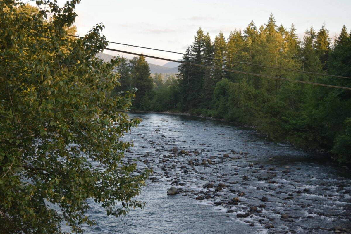 A view of the Snoqualmie River from Mt Si Road bridge in North Bend. File photo by Conor Wilson/Valley Record