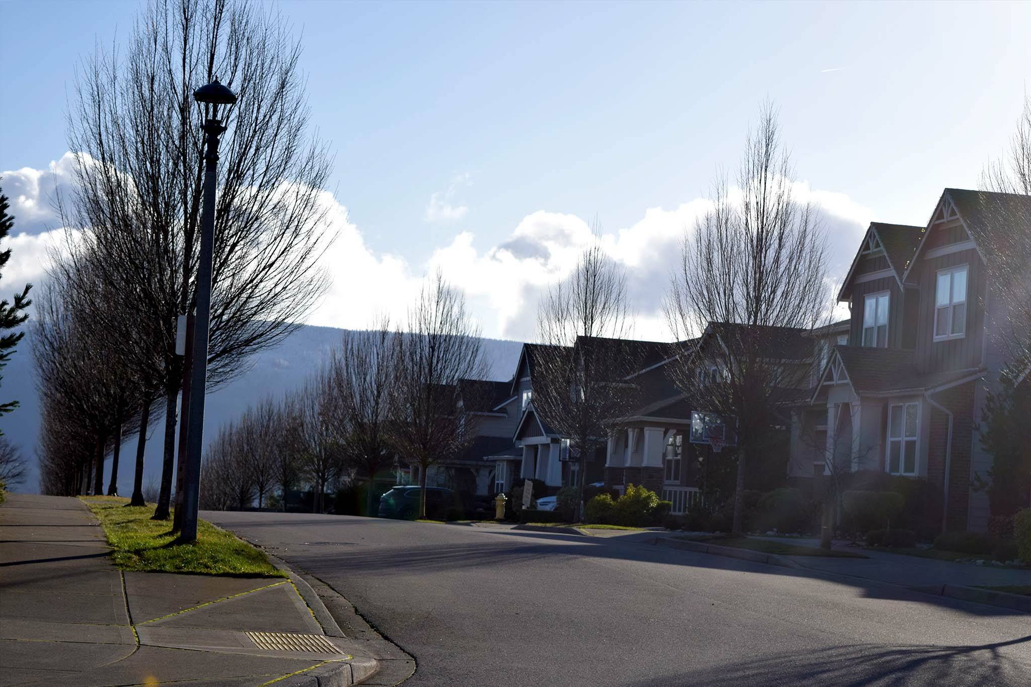 A row of houses in Snoqualmie. File photo Conor Wilson/Valley Record.