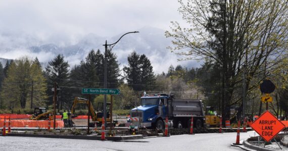 Construction near the Dahlgren property last year. File Photo.