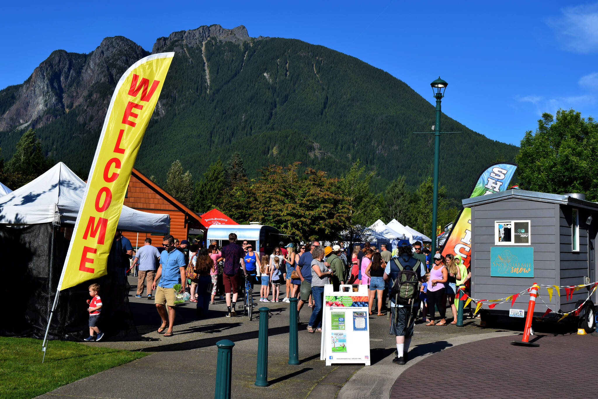 The North Bend Farmers Market on June 23, 2022.