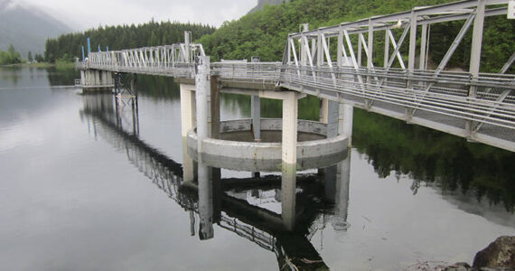 Tolt Dam Reservoir. Photo courtesy of Seattle Public Utilities.