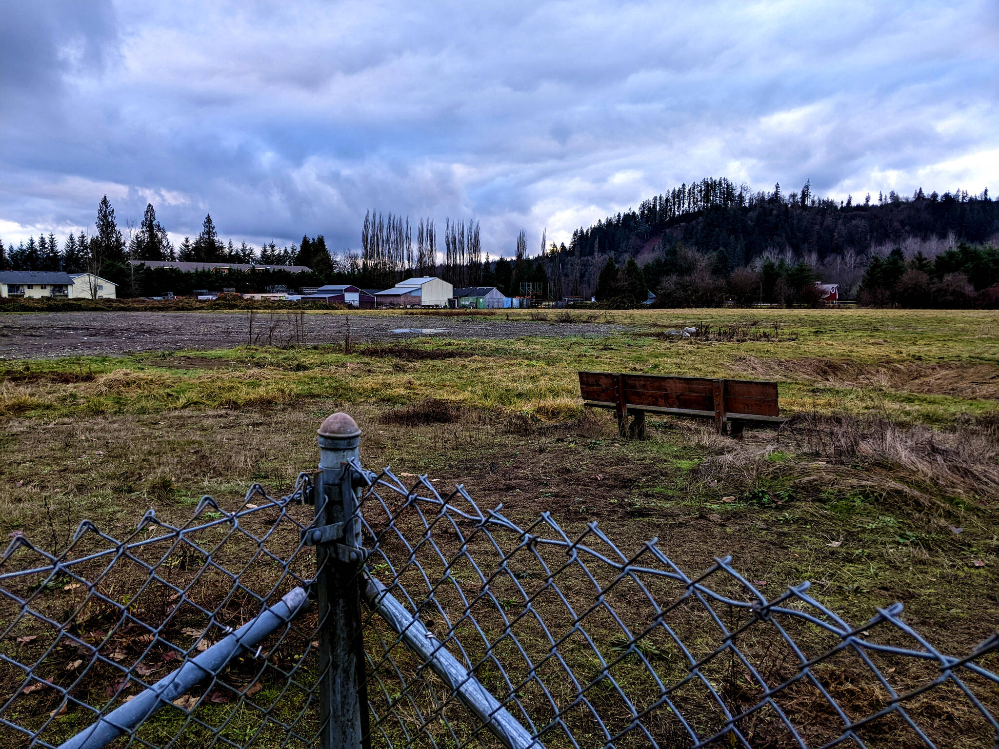 The Schefer Riverfront Property in western Carnation. The property is the proposed site of future business park development. Photo by Conor Wilson/Valley Record.