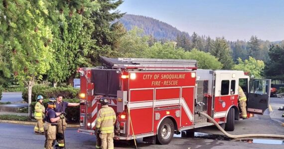 Snoqualmie Fire Engine 115 will be replaced by the new engine come early fall. Photo courtesy of the Snoqualmie Fire Department