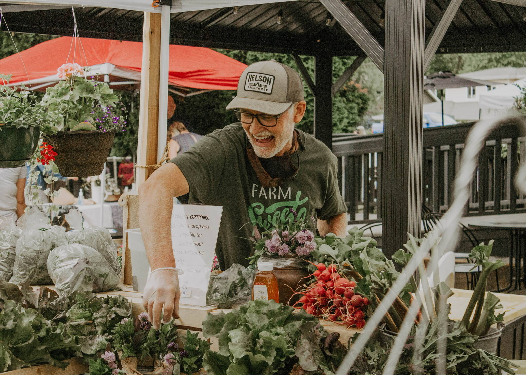 Scott Ridout, owner of Preston based Farm Amoung Us, and a vendor at a previous Aroma Coffee farmers market. (Photo courtesy of Aroma Coffee Co.)