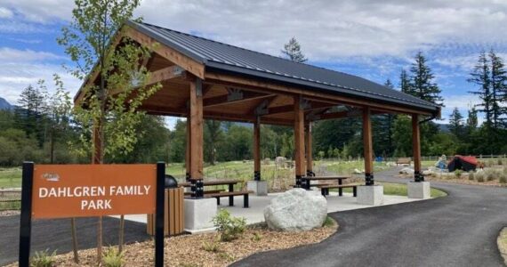 Dahlgren Family Park is at 44000 SE North Bend Way, across the Snoqualmie Valley Trail from Tanner Landing Park. (Photo by Mallory Kruml/Valley Record)