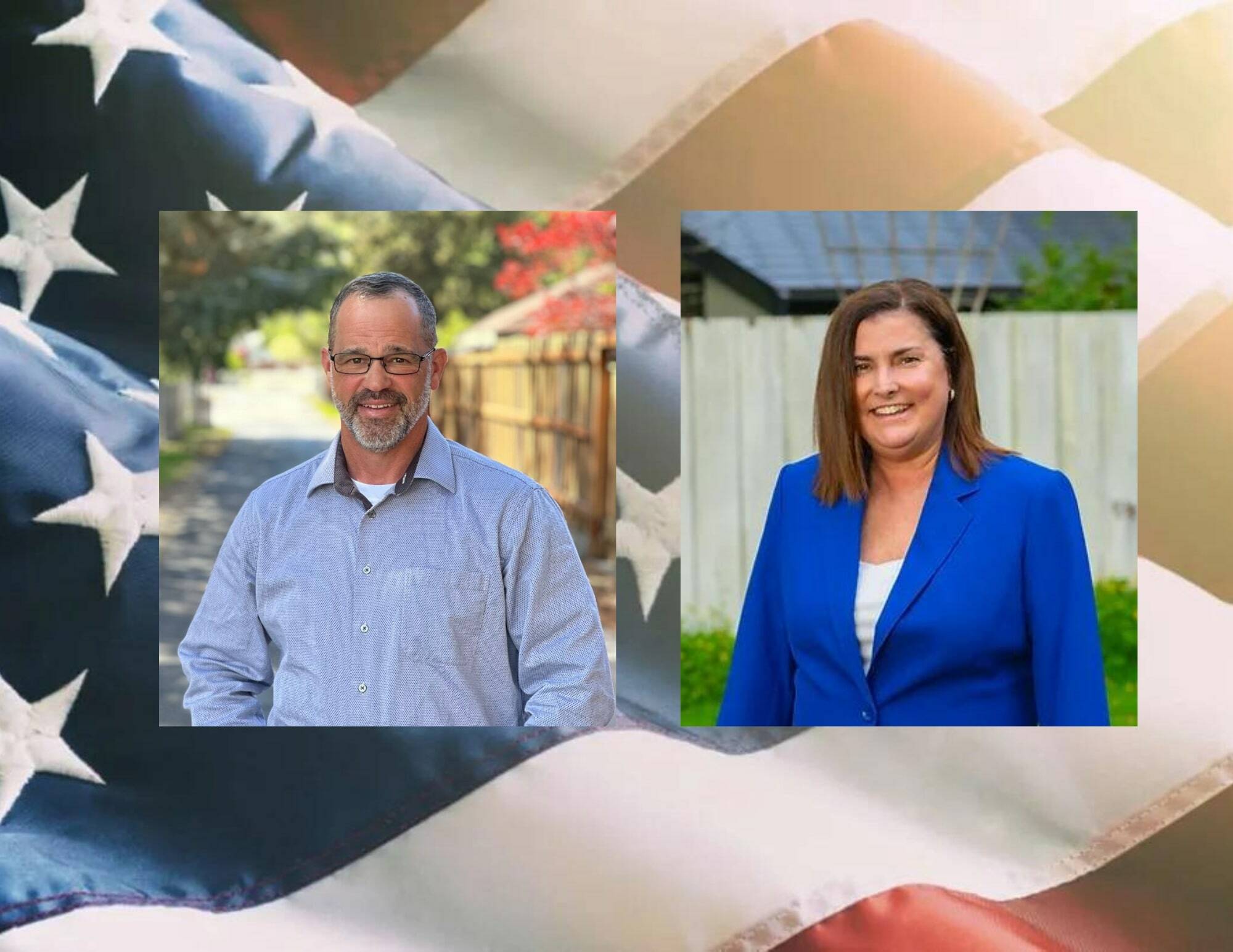 Brian Burnett and Heather Koellen are running for state representative in the 12th Legislative District. (Courtesy photos)