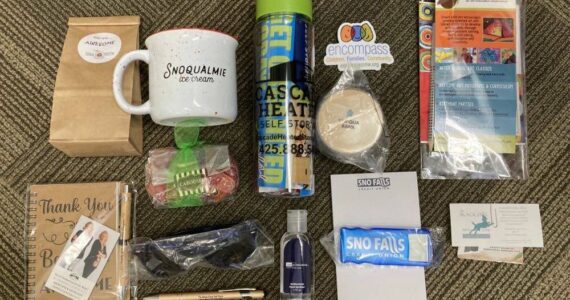 A portion of the gift bag's contents. (Photo by Mallory Kruml/Valley Record)