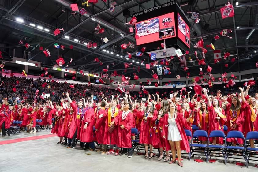 Scene from a past Mount Si High School graduation ceremony. File photo