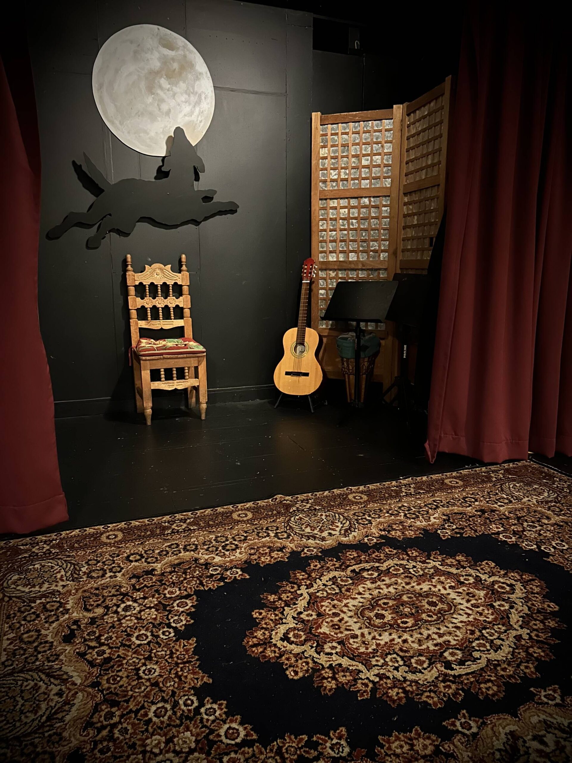 The stage at The Black Dog Arts Cafe. (Courtesy of The Black Dog)