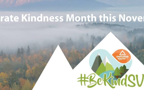 A banner promoting Kindness Month. (Courtesy of Empower Youth Network)