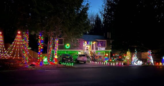 A winning home in the 2023 Light Up North Bend contest. Photo courtesy of the City of North Bend