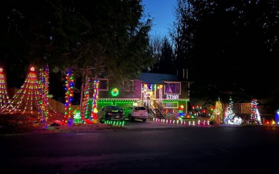 A winning home in the 2023 Light Up North Bend contest. Photo courtesy of the City of North Bend