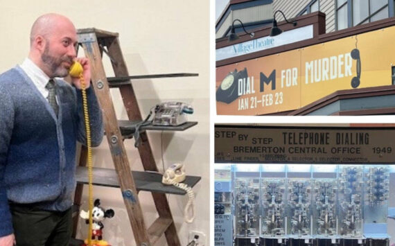 The Downtown Issaquah Association (DIA) showcases the history of telecommunications at the historic Shell Gas Station—an ideal complement to Village Theatre’s production of Dial M for Murder.