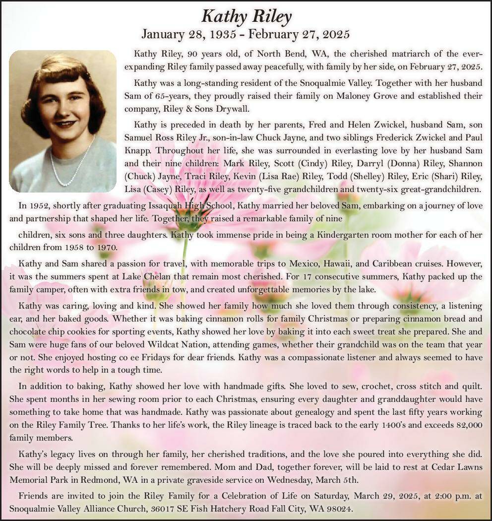 Kathy Riley | Obituary